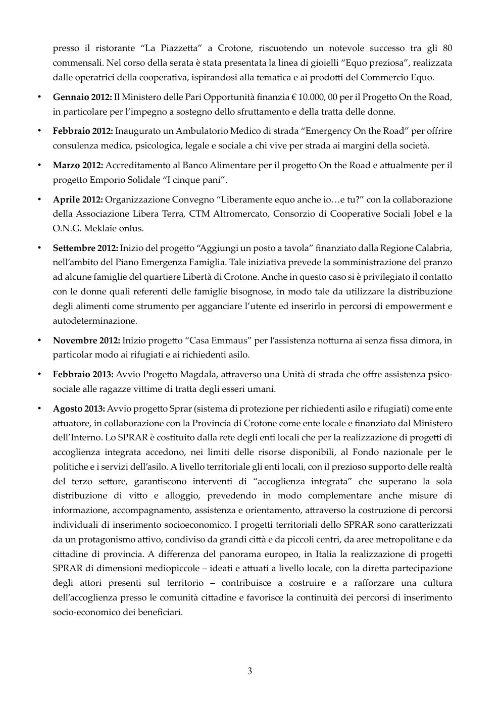 Curriculum della cooperativa, pagina 3 di 6