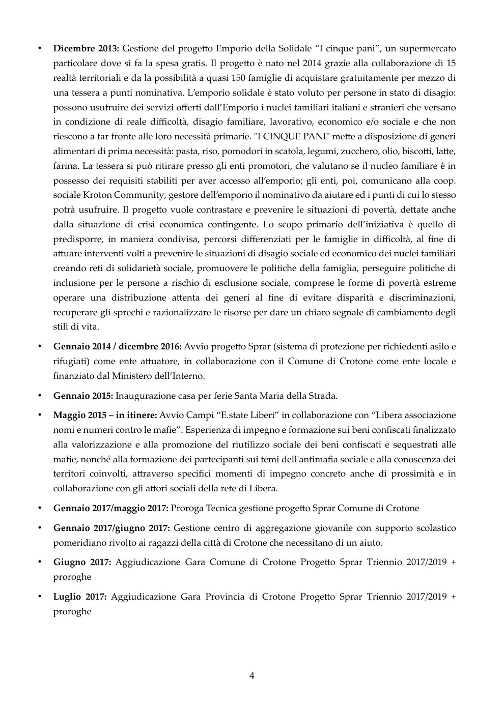 Curriculum della cooperativa, pagina 4 di 6