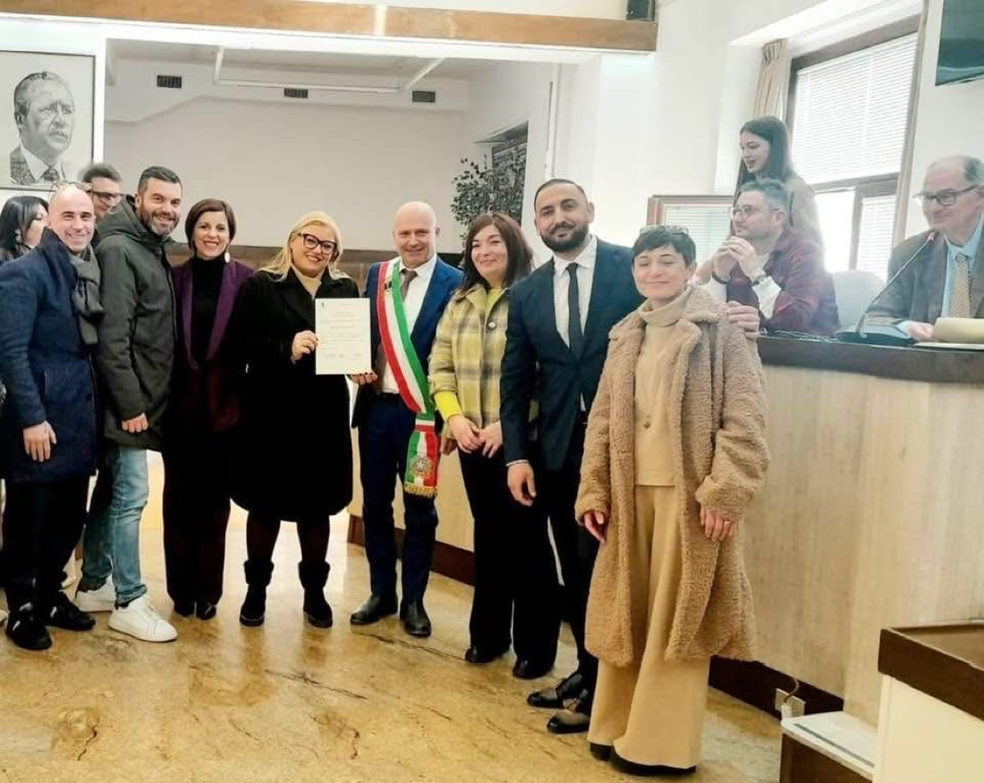 Un momento istituzionale della cooperativa con il Comune di Crotone